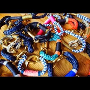 J. Crew Metal and Rope Knot Bracelet